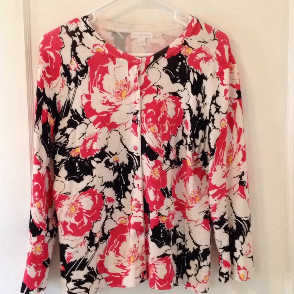 Floral cardigan large